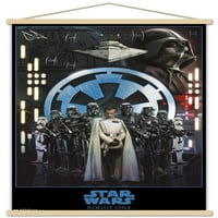 Междузвездни войни: Rogue One - Плакат за стена на Empire с дървена магнитна рамка, 22.375 34