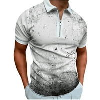 Мъжки поло ризи с къс ръкав, мъжки поло риза с къс ръкав влага ухажване летни голф ризи ежедневни върхове с яки със солиден цвят