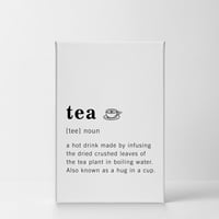 Усмивка изкуство дизайн Смешно Съществително речник Определение на чай платно печат вдъхновяващ цитат знак офис дневна спалня баня стена декор стена изкуство Начало декор готов да виси направени в САЩ 17х11