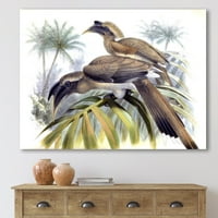 Арт Дизайнарт Реколта австралийски птици шест традиционно платно за стена арт печат в. широко навътре. високо