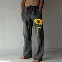 Мъжки ластик-талия пътуване панталон Шнур ластик клапа джоб странична улица карго панталони