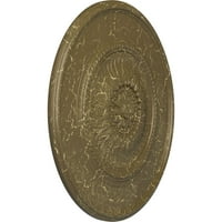 3 4 од 1 2 П Уигън таван медальон, ръчно рисуван Мисисипи кален пращене