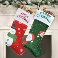 Нов мащаб Дядо Коледа Многоцветни коледни чорапи, 18