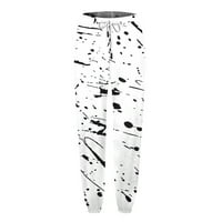 Umitay Womens Travel Pants Женски модни отпечатани гвардейци еластична каишка на талията случайни панталони