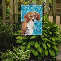 Carolines Treasures BB9439GF Beagle Winter Flay Garden Size Малък, многоточен