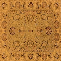 Ahgly Company вътрешен правоъгълник Ориентал оранжево традиционни килими, 3 '5'
