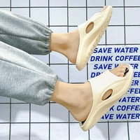 Мъжки облачни пързалки чехли за възглавници омекотени удобни леки нехлъзгащи се обувки с отворени пръсти за вътрешни външни душ сандали за баня