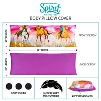 Дух езда безплатно тялото Възглавница покритие с цип, детски легла, 54, Розово