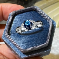 Mishuowoti Gold клас диамантени сватбени пръстени за жени Геометрия Диамантен пръстен Елегантен рит