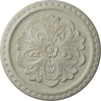 Екена Милуърк 7 8 од 5 8 п Емервил таван медальон, ръчно рисуван съд с крем пращене