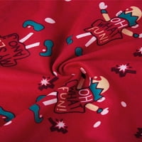 Канруло Коледна пижама за семейство Коледа Пижами съвпадение комплект елени гащеризон един цип Качулати спално облекло