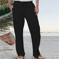 Ешери панталони за мъже Класически - годни-устойчиви плисе Чино панталони спокойна годни карго панталони с разтегателен мъжки туристически панталони