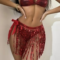 Caveitl Bikini комплекти за жени, женски бикини сплит бански костюми за бански костюми за бански костюми с три части от три части бански костюми червено червено
