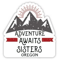 Сестри Орегон Сувенир Винил Декал Стикер приключение очаква дизайн