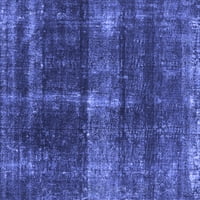 Ahgly Company Indoor Rectangle Oriental Blue Industrial Area Rugs, 2 '4'