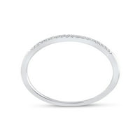 14k бяло злато диамантен клъстер клъстер булчински сватбен пръстен лента cttw
