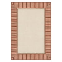 Artistic Weavers Alfresco граничи с килим за бегач, Burnt Orange, 5.5 '3.5'