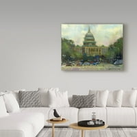 Изящно изкуство на търговска марка 'САЩ Capitol 'Canvas Art от Hall Groat II