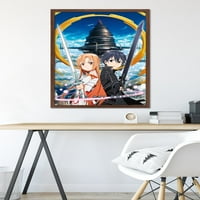 Art Sword Art Online - Ключов плакат за стена на изкуството, 22.375 34 в рамка