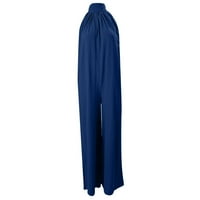 Kayannuo Women Pants Clearance есенни панталони за крака за жени Небрежни еднократни ширини на краката секси халтер солидни романи свободни летни официални комбинезони