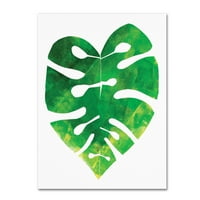 Търговска марка изобразително изкуство 'палмово листо 3' платно изкуство от лято Тали Хилти