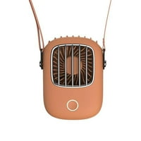 Virwir Summer Portable Hanging Neck Fan Mini Gears Регулируем вентилатор за охлаждане на въздуха, резервен ръчен охладител USB вентилатор