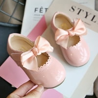 Бебешки обувки малко дете деца деца бебе момичета пеперуда възел принцеса кожени обувки сандали chmora