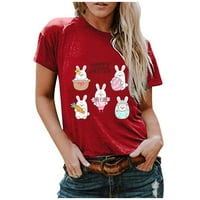 Ризи за жени разрешение Жени за зайче за зайче зайче тениска великден