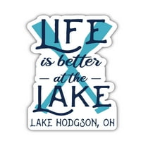 Езерото Ходжсън Охайо Сувенир Винилов стикер Стикер Дизайн 4-пакет