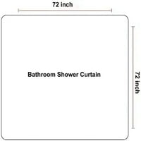 Резюме жените се сблъскват с завеса за душ, Boho Mid Century Modern Sower Curtain, с куки за миене на полиестер 72 x72