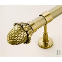 WinArt USA 8.1019.30.01. Liber Curtain Rod Set - 1. in. - Matte никел - в