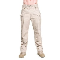 Ауфмер климатични гамаши за мъже издърпват деним каприс мъжки твърд цвят мулти-джобни гащеризони на открито панталони за небрежни къси панталони