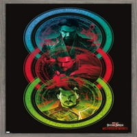 Marvel Doctor Strange в мултиверса на лудостта - Tricolor Wall Poster, 22.375 34 в рамка