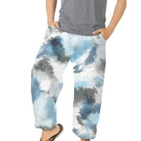 Giligiliso College Young Adult Fashion Мъжки цъфтежи Разхлабени еластични плажни спортни панталони от печатни панталони
