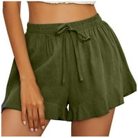 дамски летни ежедневни шорти удобни бельо ластик шорти панталони гадже шорти за жени армия зелен шорти