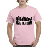 - Мъжки тениска с къс ръкав, до мъже с размер 5xl - Амстердам