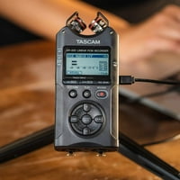 Tascam DR- 4-канал 4-пистов преносим пакет за аудио рекордер с 64GB SD карта с памет, четец на карти Opteka и връзки на кабели