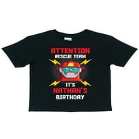 Персонализирани Трансформатори Спасителни Ботове Рожден Ден Черни Момчета Тениска