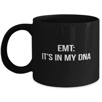 Чаша-ЕМТ чаша за кафе-ЕМТ: това е в моята ДНК-ЕМТ чаша за кафе Черно 11оз