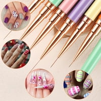Макарон перлен нокти четки фино рисуване цвете боядисване химикалки за гел нокти стилен практичен дизайн 1бр комплект
