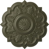 Екена Мелворк 1 4 од 1 2 П Дерия таван медальон, Ръчно рисувана Хамамелис