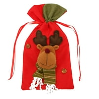 Лятна продажба Коледна чанта за подарък за подаръци Дядо Коледа Сватбена парти бонбони торбички за подаръци