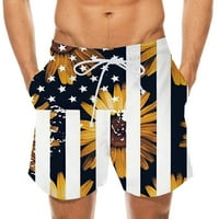 Мъжки американски флаг дъска къси панталони и райе