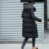 Wegftduop жени солидна ежедневна по -дебела зима тънка лами яке палто палто