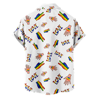 Риза с къси ръкави ЛГБТ дъга Специална атрактивна арт печат графична тениска за приятели за спорт и пътуване