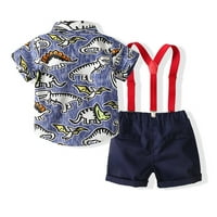 Esho Kids Toddler Boy Summer Rish Tops+ Shorts Baby Beach Clothes Clothes Tolet Set 1-6t