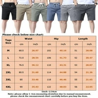 Bomotoo Men Classic Fit Bottoms Средна талия обикновена лятна кратка панталона Фитнес свободно време с джобове спортни мини панталони