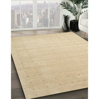 Ahgly Company Indoor Rectangle Contemporary Brown Polide Cured Rugs, 2 '3'