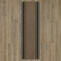 Опори Титан Райета закрит полипропилен площ килим, орех и сиво, 1 '7 6'