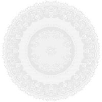 iopqo маса плат плат или кремава дантела кухненска маса плат плат покрит кръг или продълговати избор на покрив с диаметър кръгло бяло бяло
